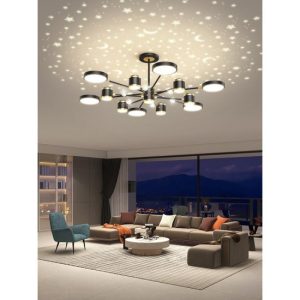 Lustra Led Cu Telecomanda, Elit's, Vidal, 208w
