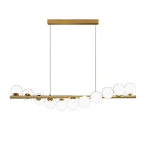 Lustra LED Pendul Elit's Imala, 14Abajururi, bec G9 Gold