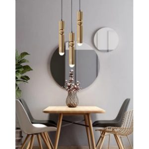 Lustra led pendul, Elit's Lalo3, Gold