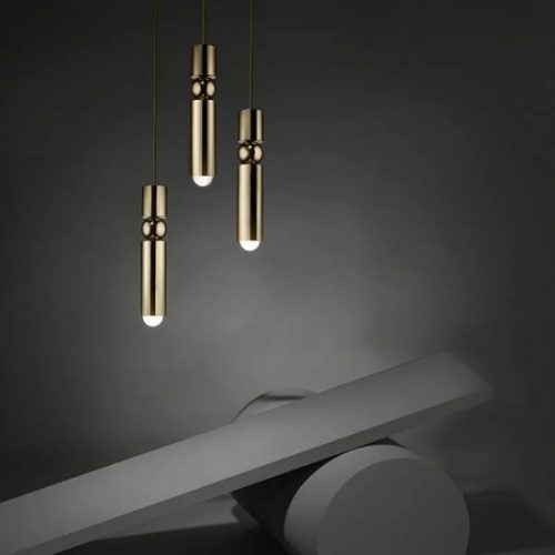 Lustra led pendul, Elit's Lalo3, Gold