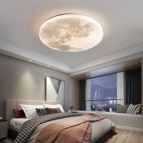 Lustra LED Plafoniera, Elit's, Luna, 48W lumina calda ,rece si neutra