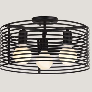 Lustra Pendul Elit's Negru Rotund 3