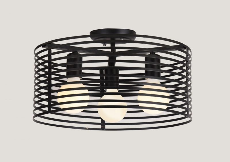 Lustra Pendul Elit's Negru Rotund 3