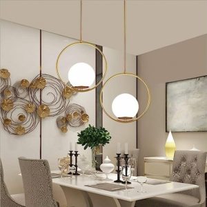 Lustra Pendul Sticla, Elit's, ZM ONE , Gold