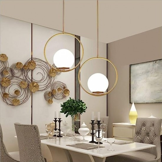 Lustra Pendul Sticla, Elit's, ZM ONE , Gold