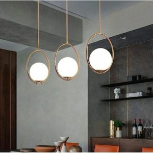 Lustra Pendul Sticla, Elit's, ZM ONE , Gold