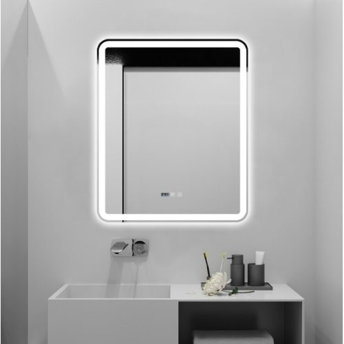 Oglindă Baie LED și Dezaburire Elit’s Premium cu Senzor Touch - Lumina Rece, Caldă și Neutră - 75x90cm