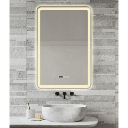 Oglindă Baie LED și Dezaburire Elit’s Premium cu Senzor Touch - Lumina Rece, Caldă și Neutră - 60x90cm