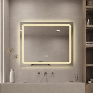 oglinda-baie-led-si-dezaburire-elit-s-premium-cu-senzor-touch-lumina3687.jpg Oglindă Baie LED și Dezaburire Elit’s Premium cu Senzor Touch - Lumina Rece, Caldă și Neutră - Dimensiuni 80x65cm