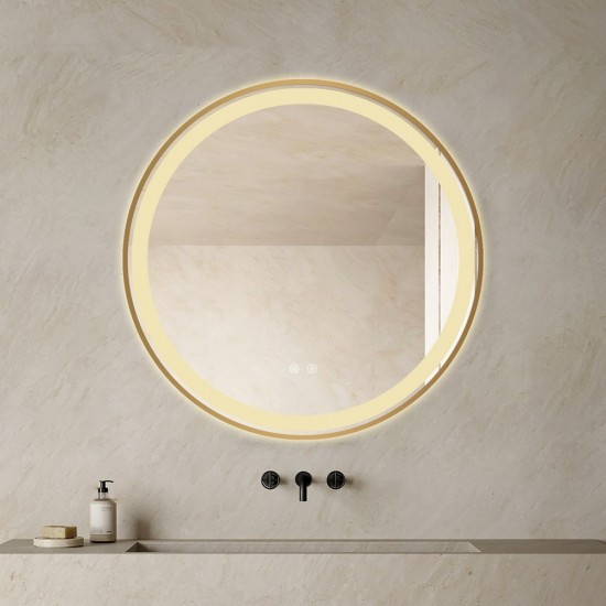 oglinda-baie-led-si-dezaburire-elit-s-premium-cu-senzor-touch-lumina3707.jpg Oglindă Baie LED și Dezaburire Elit’s Premium cu Senzor Touch, Lumina Rece, Caldă și Neutră, 70cm, Rama Rose Gold