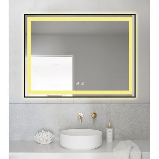 oglinda-baie-led-si-dezaburire-elit-s-premium-cu-senzor-touch-lumina3722.jpg Oglindă Baie LED și Dezaburire Elit’s Premium cu Senzor Touch - Lumina Rece, Caldă și Neutră - 80x60cm - Rama Negru Antichizat