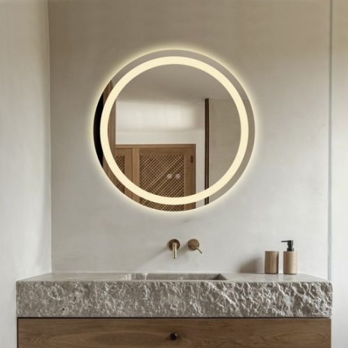 Oglindă Baie LED și Dezaburire Elit’s Premium cu Senzor Touch - Lumina Rece, Caldă și Neutră, 60cm - Cumpără acum!