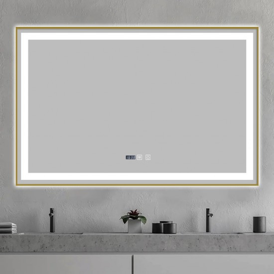 oglinda-baie-led-si-dezaburire-elit-s-premium-cu-senzor-touch-lumina3752.jpg Oglindă Baie LED și Dezaburire Elit's Premium cu Senzor Touch, Lumina Rece, Caldă și Neutră, 100x65cm, cu rama Bronz Antichizat, Ceas