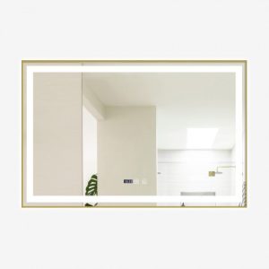 oglinda-baie-led-si-dezaburire-elit-s-premium-cu-senzor-touch-lumina3753.jpg Oglindă Baie LED și Dezaburire Elit's Premium cu Senzor Touch, Lumina Rece, Caldă și Neutră, 100x65cm, cu rama Bronz Antichizat, Ceas