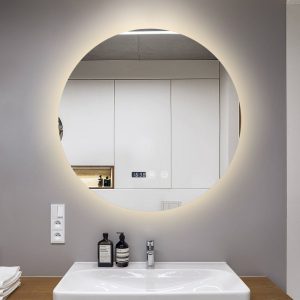 Oglindă Baie LED și Dezaburire Elit's Premium cu Senzor Touch, Lumina Rece, Caldă și Neutră, 70 cm, lumina ambientala spate