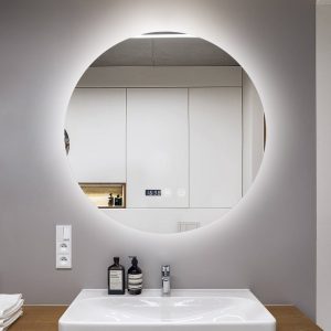 Oglindă Baie LED și Dezaburire Elit's Premium cu Senzor Touch, Lumina Rece, Caldă și Neutră, 70 cm, lumina ambientala spate