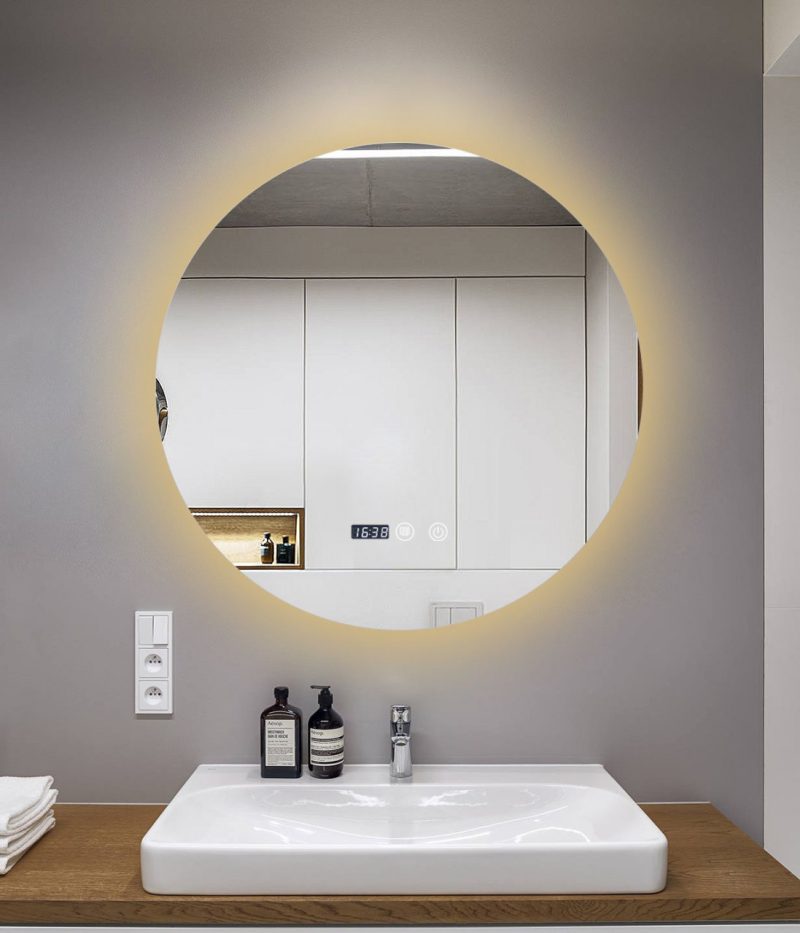 oglinda-baie-led-si-dezaburire-elit-s-premium-cu-senzor-touch-lumina3868.jpg Oglindă Baie LED și Dezaburire Elit's Premium cu Senzor Touch, Lumina Rece, Caldă și Neutră, 90 cm, lumina ambientala spate