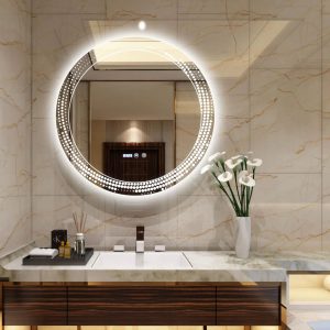 Oglindă Baie LED și Dezaburire Elit's Premium cu Senzor Touch, Lumina Rece, Caldă și Neutră, 70 cm 175