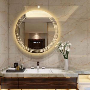 Oglindă Baie LED și Dezaburire Elit's Premium cu Senzor Touch, Lumina Rece, Caldă și Neutră, 70 cm 175