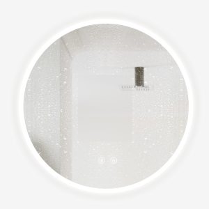 Oglindă Baie LED și Dezaburire cu Senzor Touch, Lumina Rece, Caldă și Neutră, 50 cm