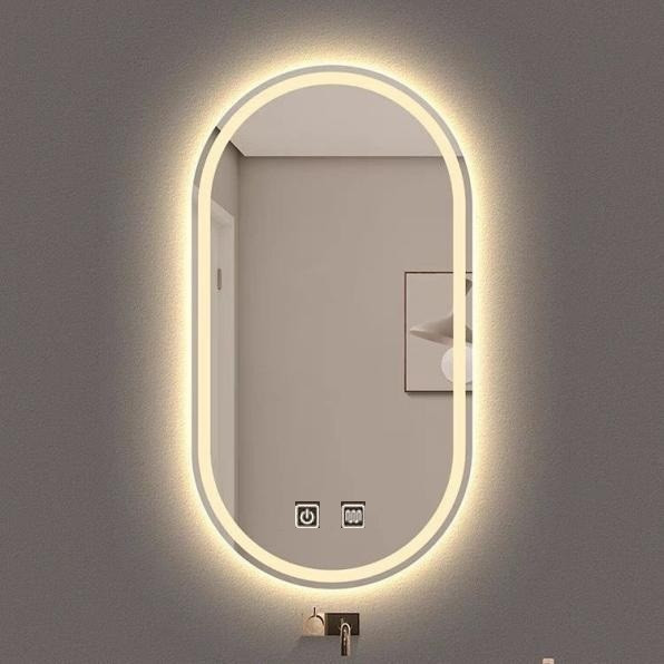 Oglindă Baie LED și Dezaburire Elit’s Premium cu Senzor Touch - Lumina Rece, Caldă și Neutră - 50x80cm
