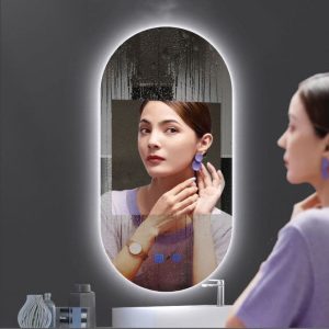 Oglindă Baie LED și Dezaburire Elit’s Premium cu Senzor Touch - Lumina Rece, Caldă și Neutră - 50x80cm