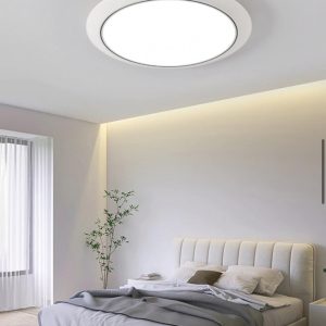 Plafoniera LED ESN 24WWH/BK 24W, Lumina Alb Rece 6500k, Alb/Negru