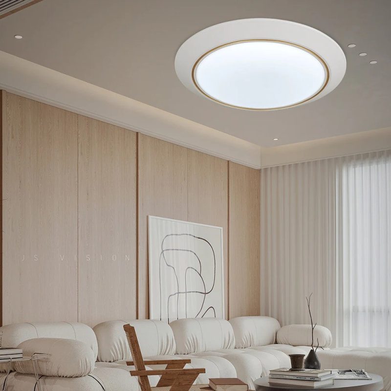 Plafoniera LED ESN 24WWH/GD , 24W, Lumina Alb Rece 6500k, Alb/Auriu