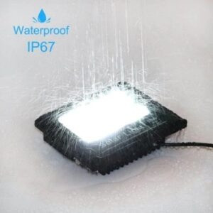 Proiector LED, Rezistent La Apa IP67, Cu Panou Solar, 100W, Cu Telecomanda