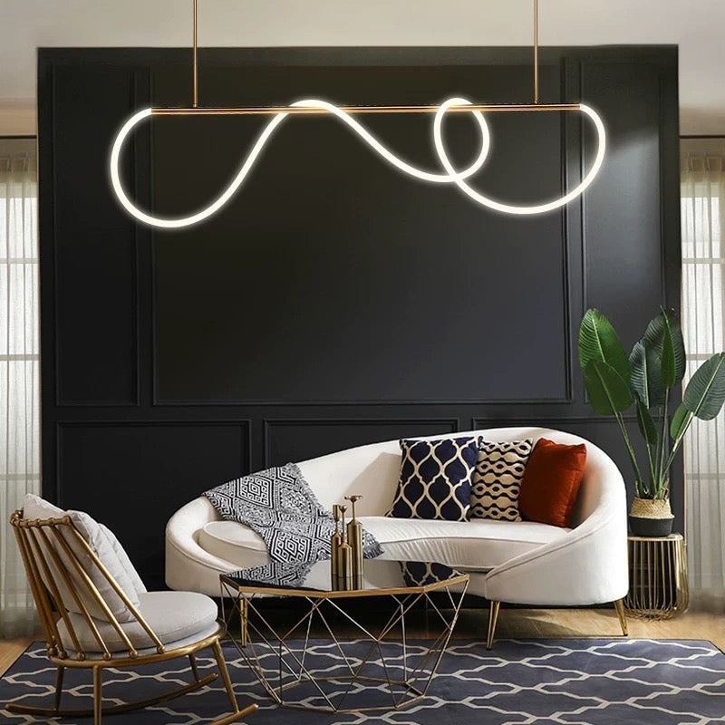 Lustra led cu telecomanda,Elit's Neo Gold 150 cm, 50w