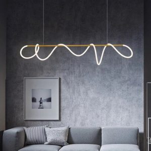Lustra led cu telecomanda,Elit's Neo Gold 150 cm, 50w