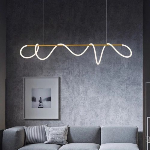 Lustra led cu telecomanda,Elit's Neo Gold 150 cm, 50w