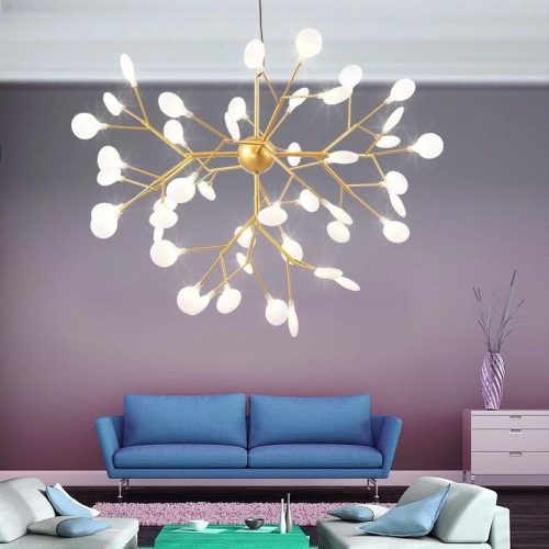 Lustra led , Exclusive Evelyn Gold-Alb, 36 becuri G4