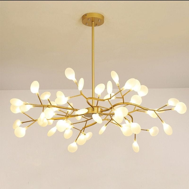 Lustra led , Exclusive Evelyn Gold-Alb, 54 becuri G4