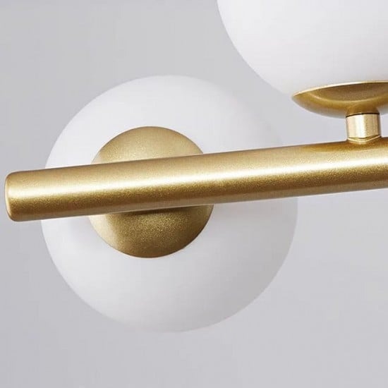 Lustra LED Pendul Elit's Imala, 9 Abajururi, bec G9, Gold