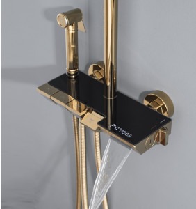 Coloana Dus ,Gold ,Afisaj Lcd Temperatura Apa ,Elit's