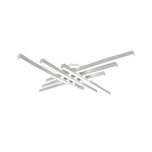 Lustra LED Elit's Holly One, Cu Telecomanda, 3 Tipuri De Lumina, Intensitate Reglabila, 130W, Alb, Evo