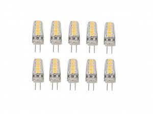 Set 10 X Becuri LED , G4, Lumina Rece,Neutra si Calda, 3W Elit's