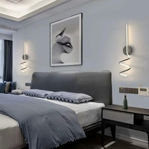 Aplica LED , 3 Tipuri De Lumina, 44W, Negru Elit's