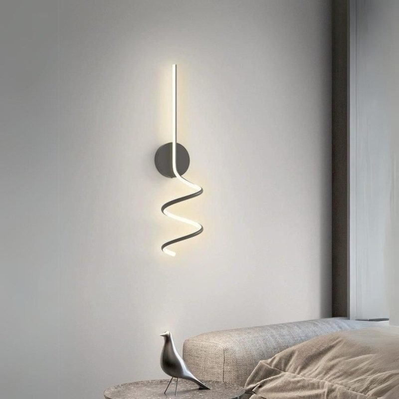 Aplica LED , 3 Tipuri De Lumina, 44W, Negru Elit's