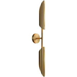 Aplica Led, Metal Si Abajur Sticla, 2 X G9, Gold