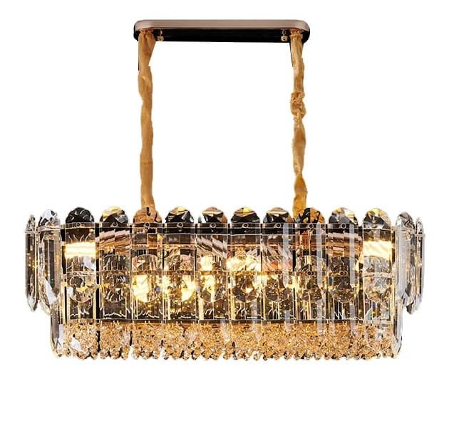 Candelabru de cristal Elit's Elisa, 80-35cm, culoare aurie