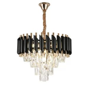 candelabru-cristal-raven-30cm-ne (1) Candelabru de cristal Elit's Raven 30cm - Negru cu auriu