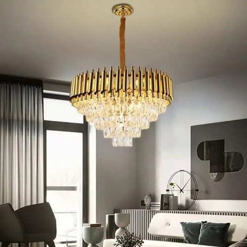 Candelabru de cristal Elit's Raven 50cm Gold