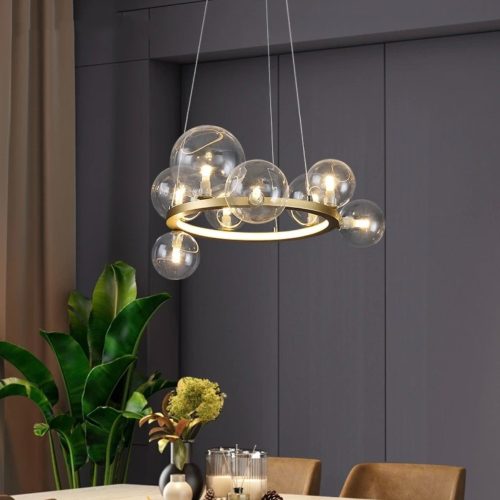 Lustra Gold, Transparent 80cm Elit's