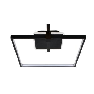 Lustra LED Cu Telecomanda,Elit's 3 Tipuri De Lumina, 55W, Negru