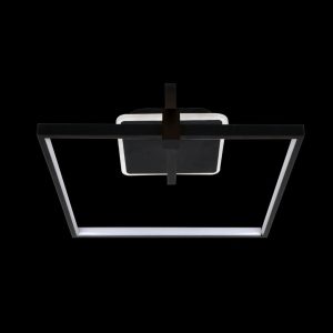 Lustra LED Cu Telecomanda,Elit's 3 Tipuri De Lumina, 55W, Negru