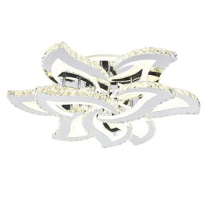 lustra-led-cu-telecomanda-crista (3) Lustra LED Cu Telecomanda,Elit's Cristal, 6-3 , Cromat, 300 W, RGB