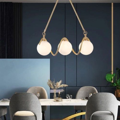 Lustra led Premium Gold,3 Globuri, 50 cm Elit's