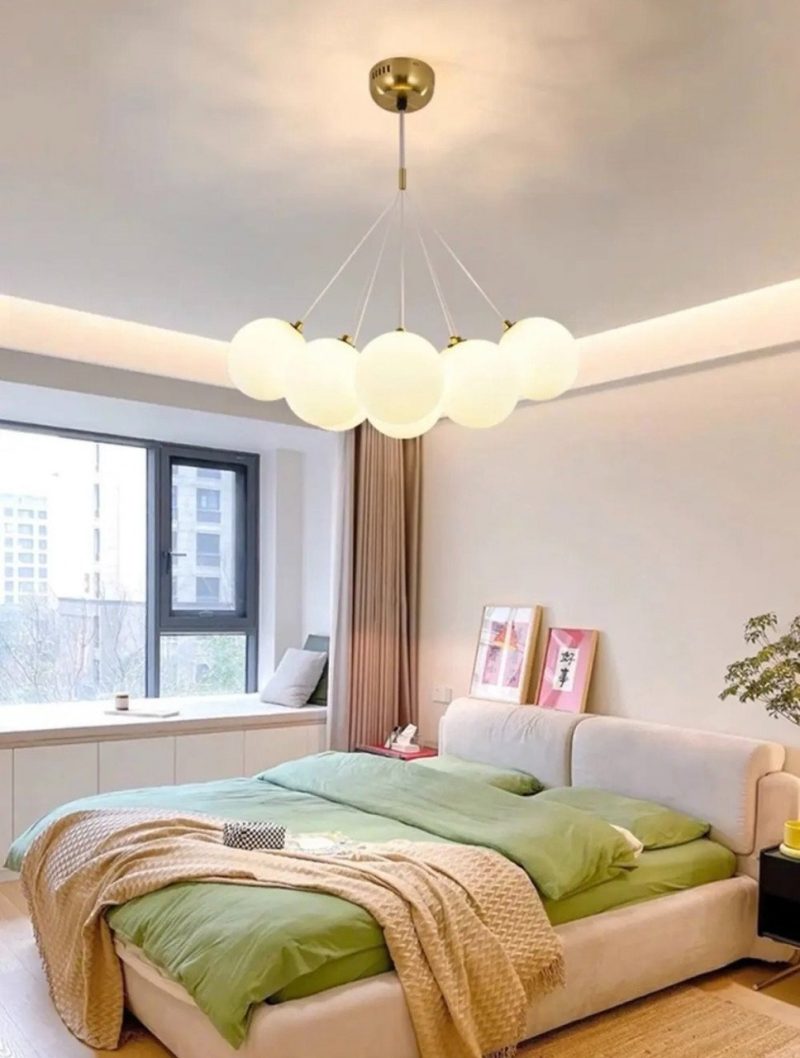Lustra led suspendata,Elit's Zuya 7 globuri Alb